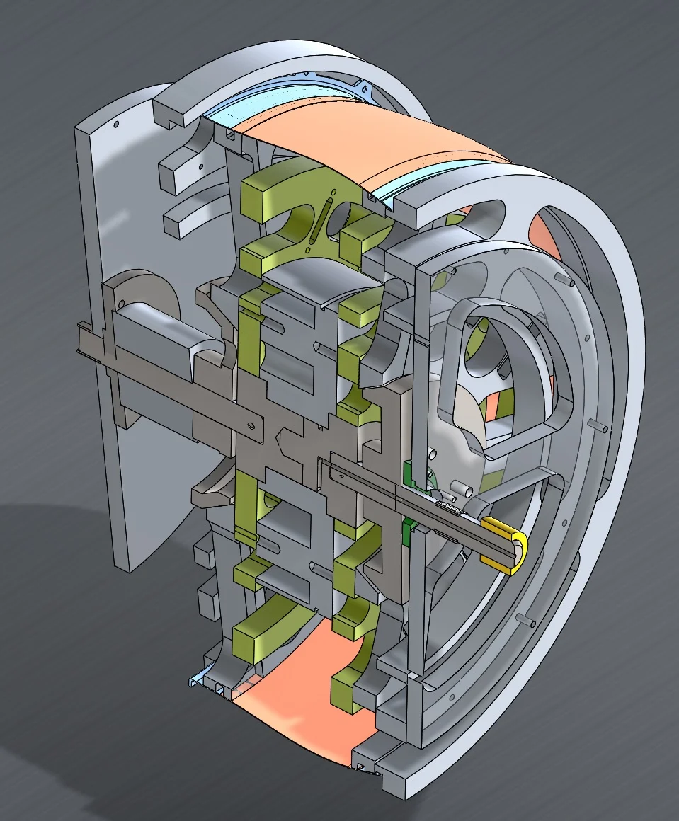 NEO 320 turbine — CAD cutaway